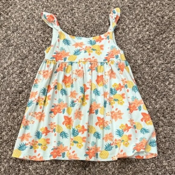 Floral Kids Dress with Pineapple Print - 18 month - Picture 1 of 1